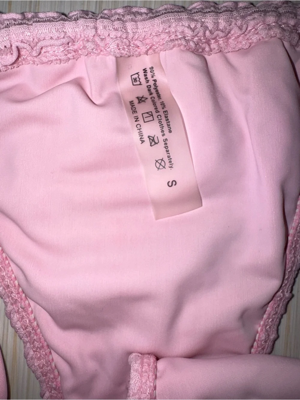 3 Piece Pink Triangle Bikini Set with Matching Sarong